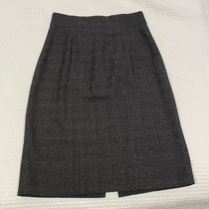 High waisted Tahari grey pencil skirt